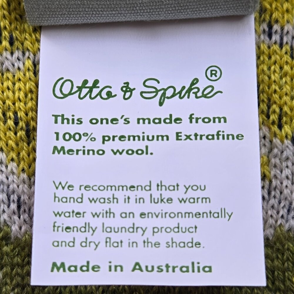 100% Merino Wool Scarf Lemons - Picture 8 of 10